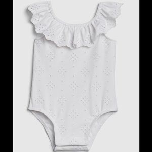 GAP White Eyelet Swimsuit